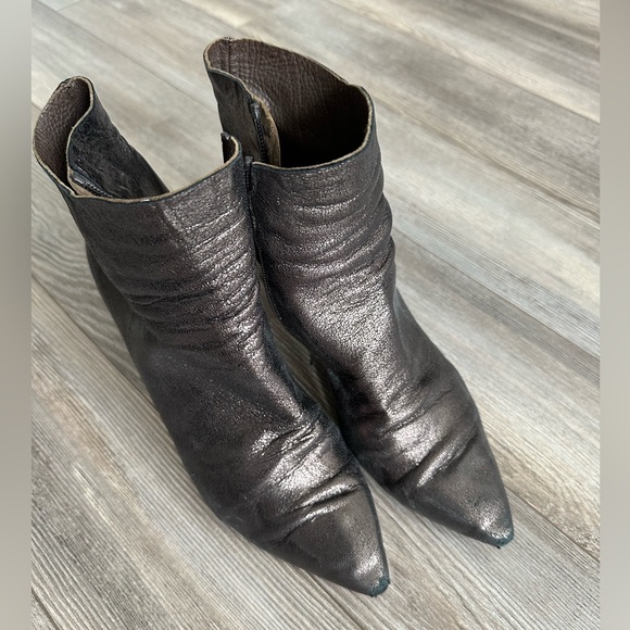 Coclico brown leather shimmering boots - Picture 2 of 2